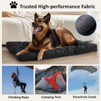 Livemy XL dog crate pad showing waterproof surface