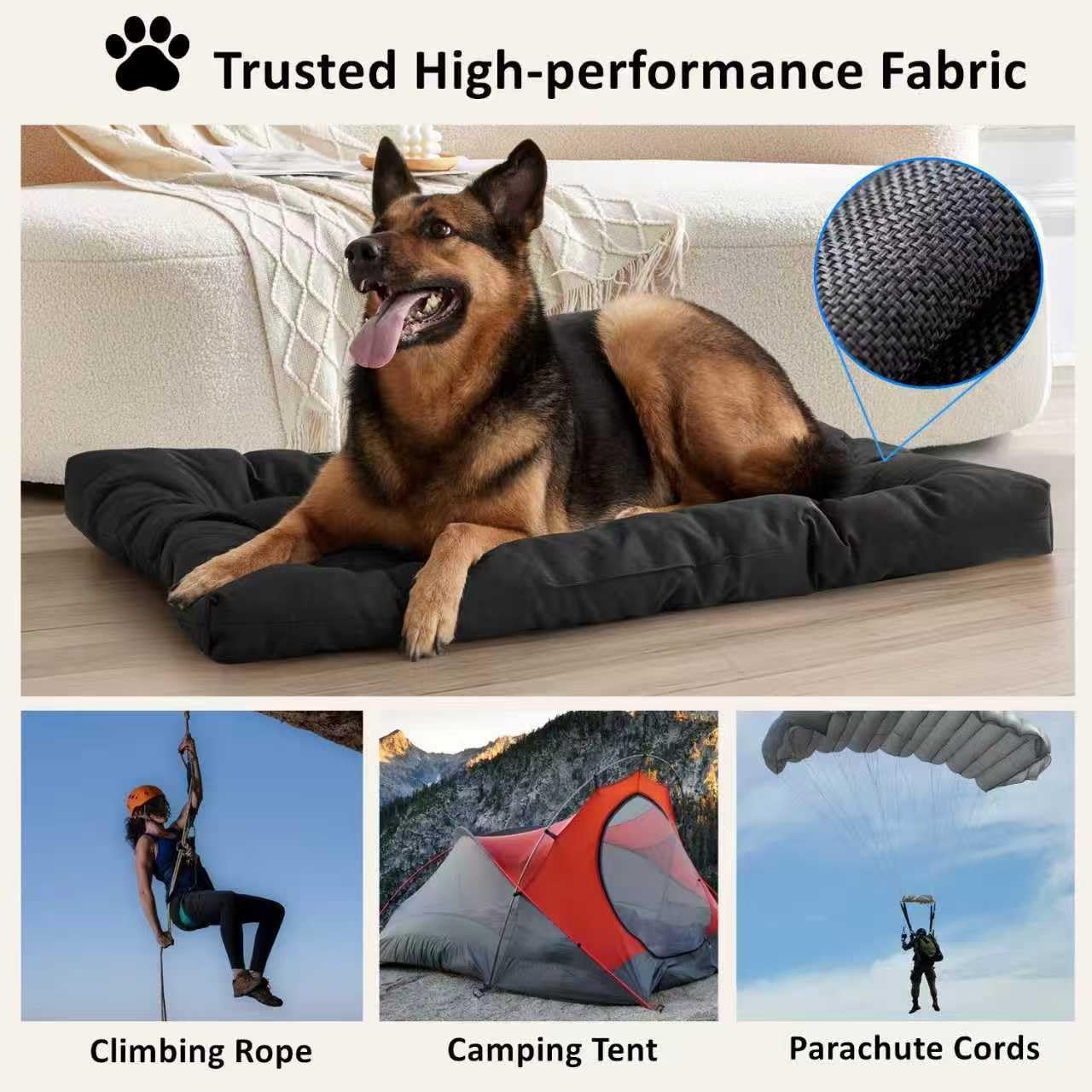 Livemy XL dog crate pad showing waterproof surface