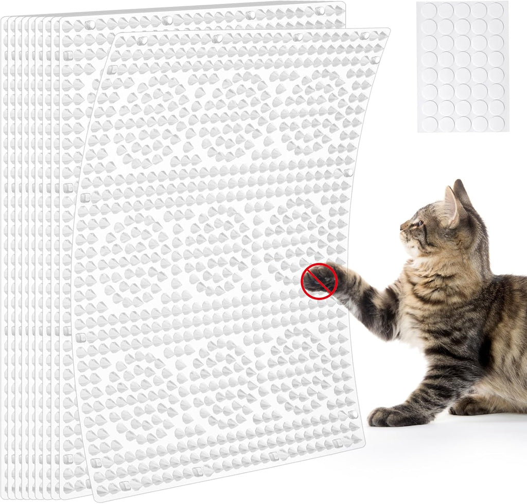 Uross Scat Mat for Cats 10PCS set front view with spikes