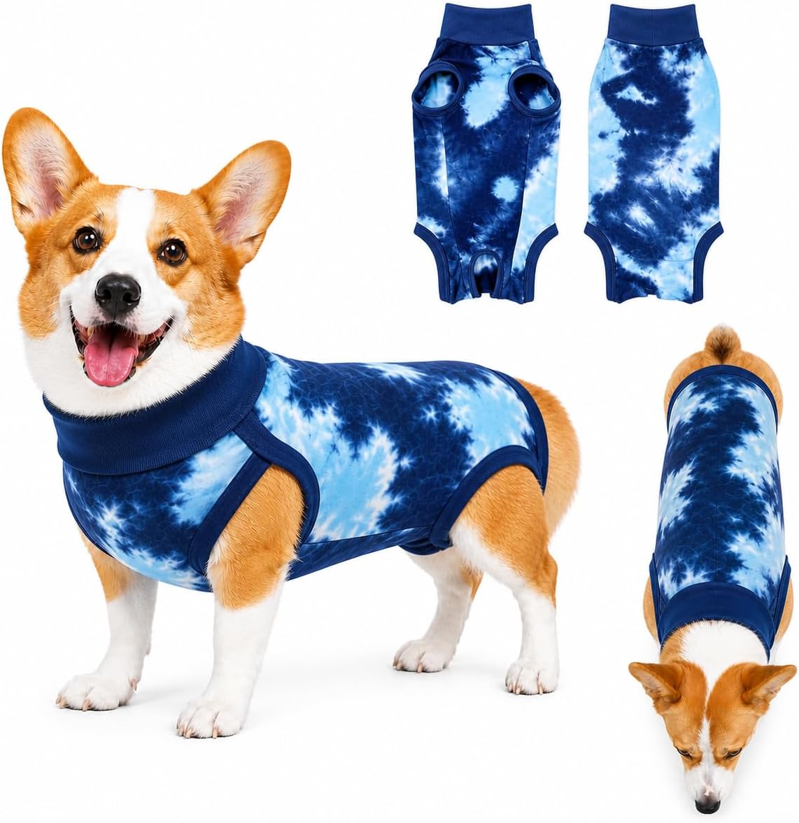 Dog Recovery Suit After Surgery, Zipper Onesie for Spay & Neuter, Soft Cotton E-Collar Alternative, Anti-Licking Body Suit for Small Medium Large Dogs Male & Female - Image 10