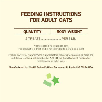 Premium feline natural treats with vitamins and minerals back view.