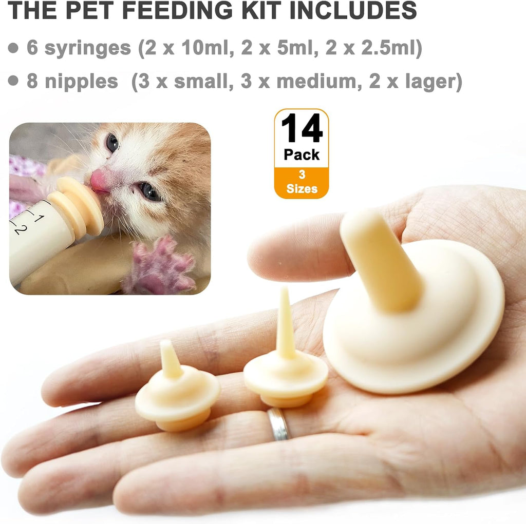 Close up of silicone pet nursing nipple attachment