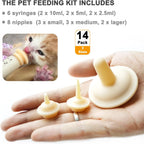 Close up of silicone pet nursing nipple attachment