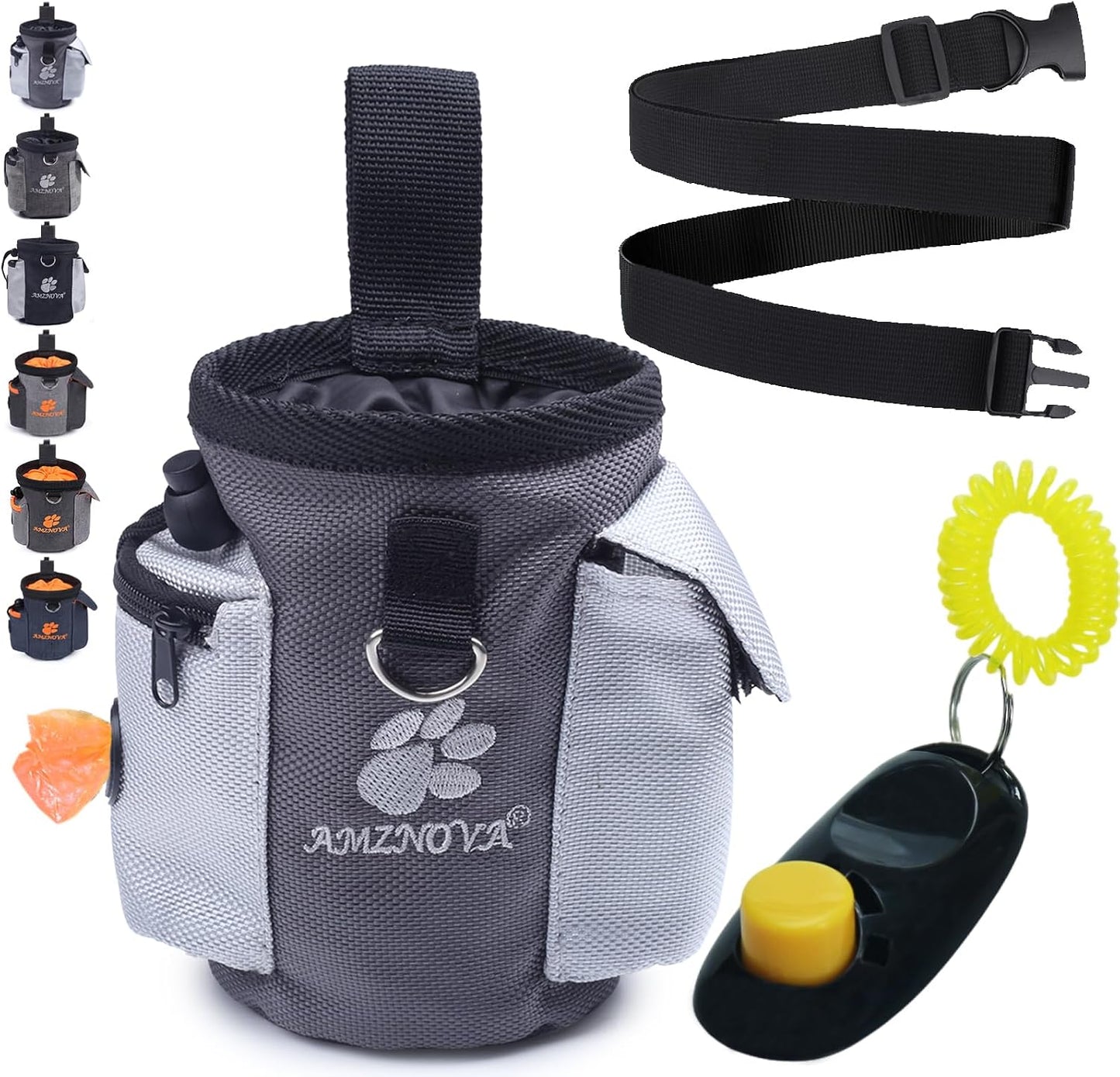 AMZNOVA hands free training bag with strong durable belt clip attachment
