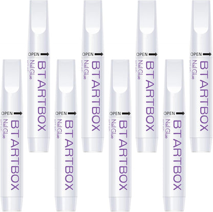 BtArtbox 8 piece nail glue set front view