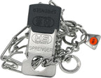 Solid center plate of the Herm Sprenger dog training collar for even pressure.