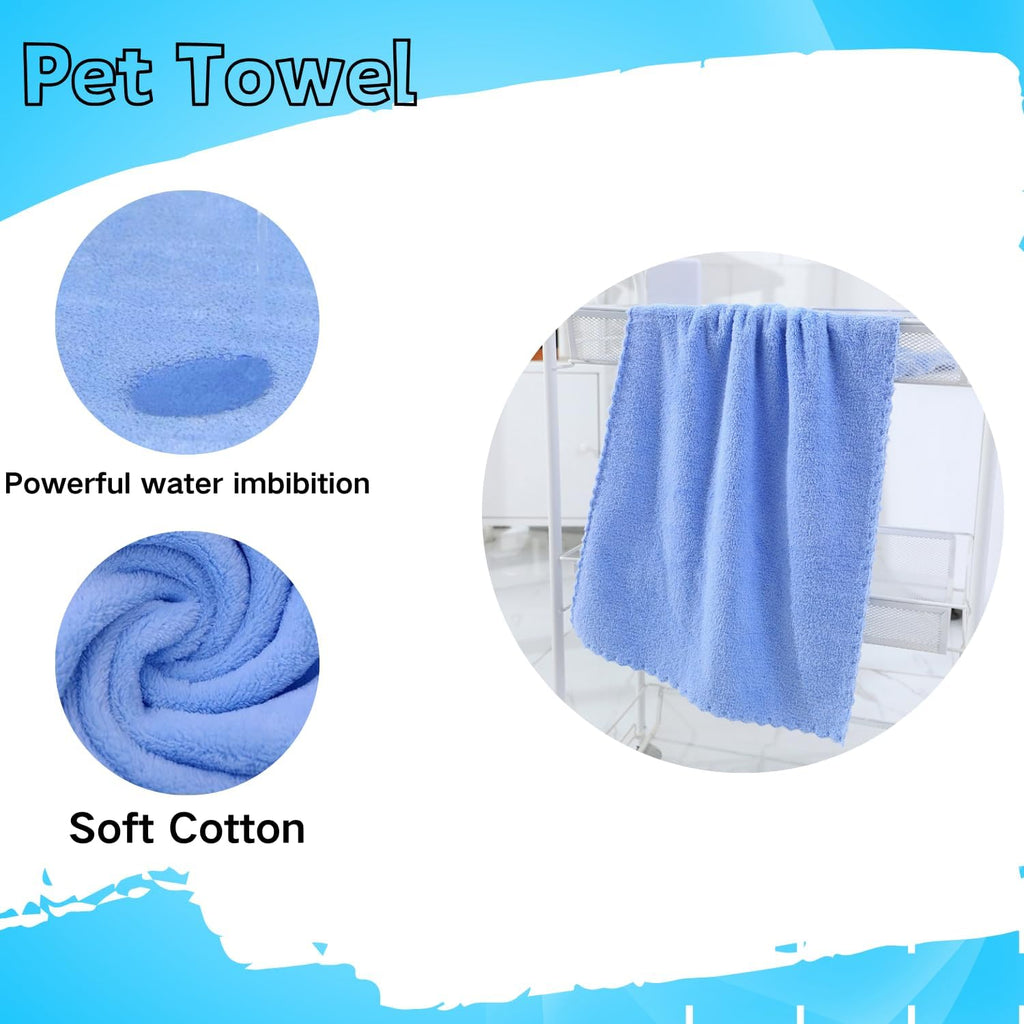 Portable reptile bath set with microfiber towel for small pets