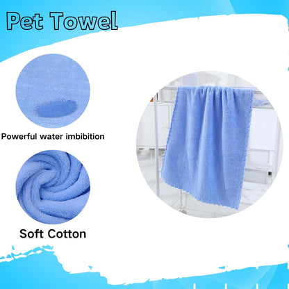 Portable reptile bath set with microfiber towel for small pets