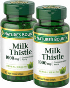 Nature's Bounty Milk Thistle 1000mg, Rapid Release Softgels, 50 Count - Image 8