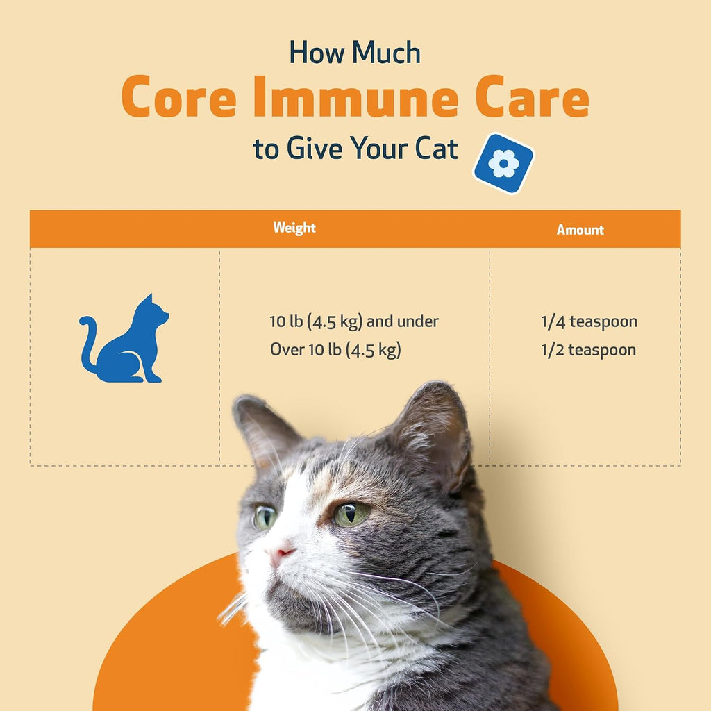 Pet Wellbeing Core Immune Care 3.7 ounces cat supplement