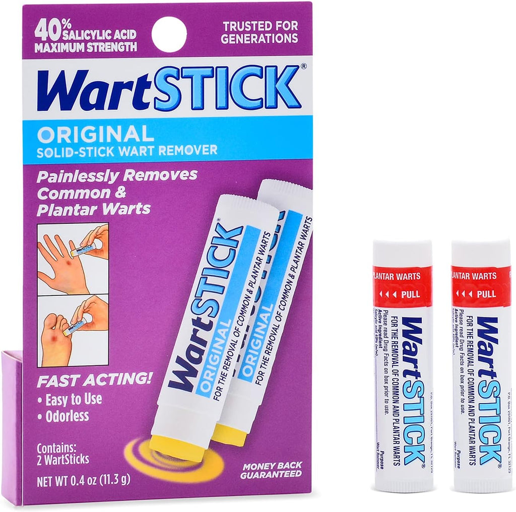 WartStick Maximum Strength Salicylic Acid 2 Pack front view for wart removal.