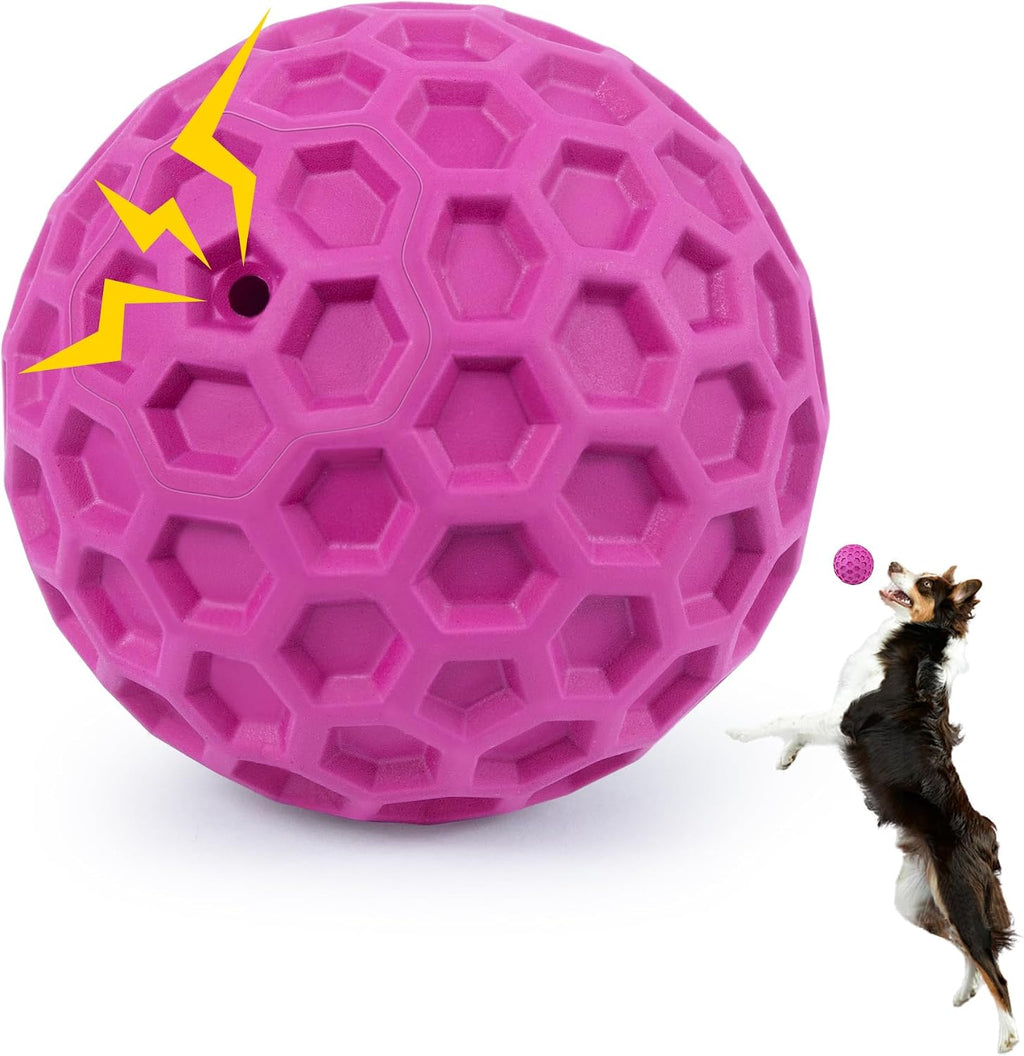DISSKNIC Indestructible Squeaky Dog Ball, Relieves Anxiety, Cleans Teeth, Interactive Chew Toy for Aggressive Chewers, Dog Toy for Large Breeds, Outdoor Waterproof - Image 10