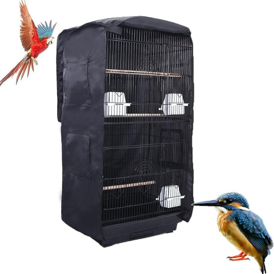 SYOOY universal blackout bird cage cover front view on square cage