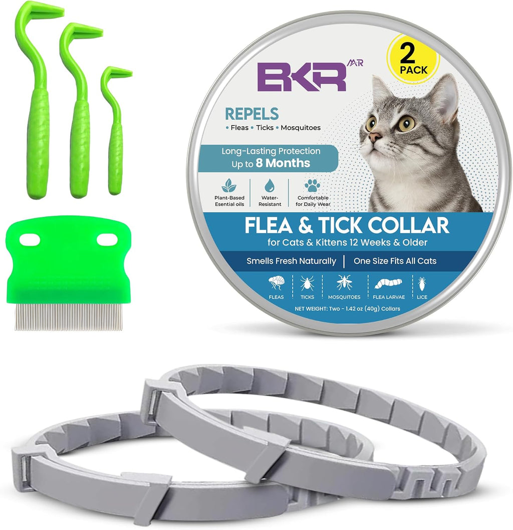 Monipgu Cat Flea and Tick Collar 2 pack set