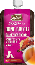 Merrick Grain Free Bone Broth, Premium Human Grade And Gluten Free Dog And Cat Food Topper Pouches, Chicken - 7 oz. Pouch - Image 14