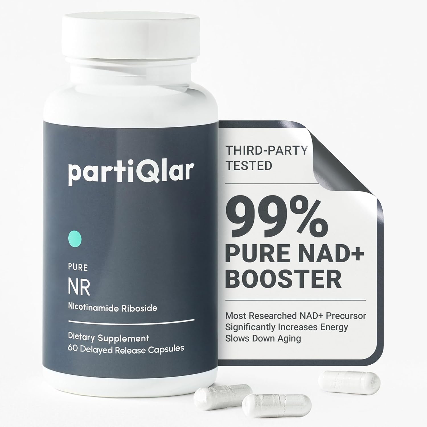 Partiqlar Nicotinamide Riboside 500mg bottle front view