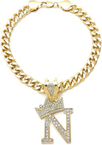 Initial Letter Cuban Chain Dog Chain Pet Chain Pet, Cat, Puppy Necklace (B, 10") - Image 9