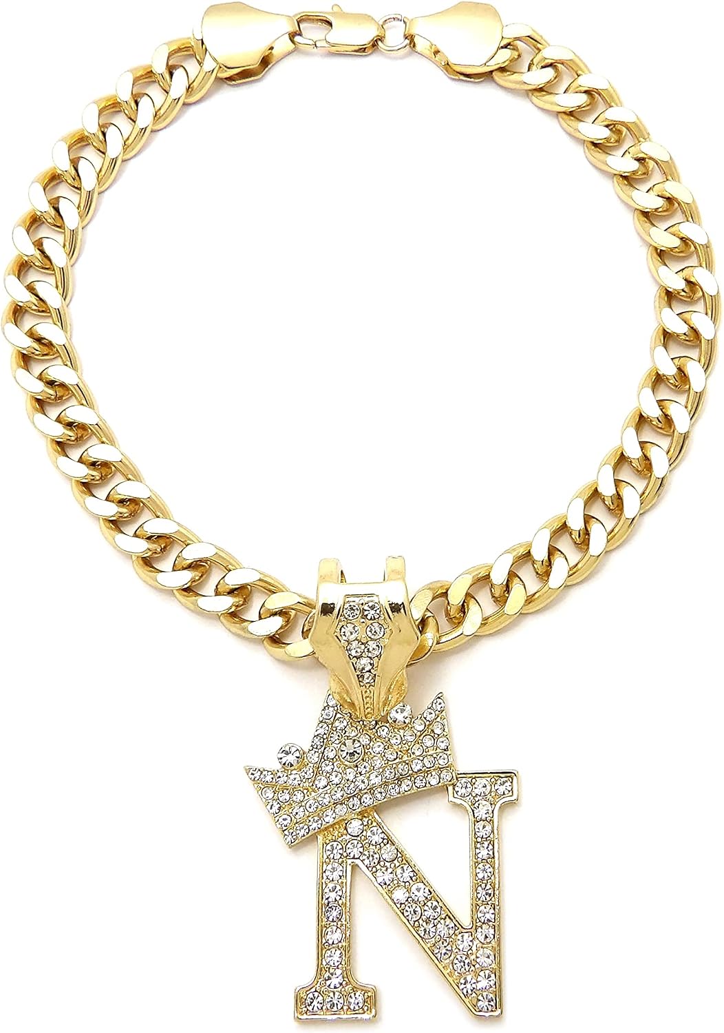 Initial Letter Cuban Chain Dog Chain Pet Chain Pet, Cat, Puppy Necklace (B, 10") - Image 9