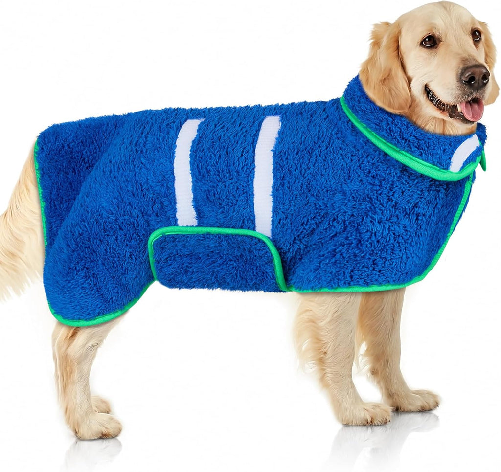 Dog Bathrobe Super Absorbent Dog Towels Large Quick Drying Robes for After Bath Soft Adjustable Warm Keeping Dogs Towel(S-XXL) - Image 15