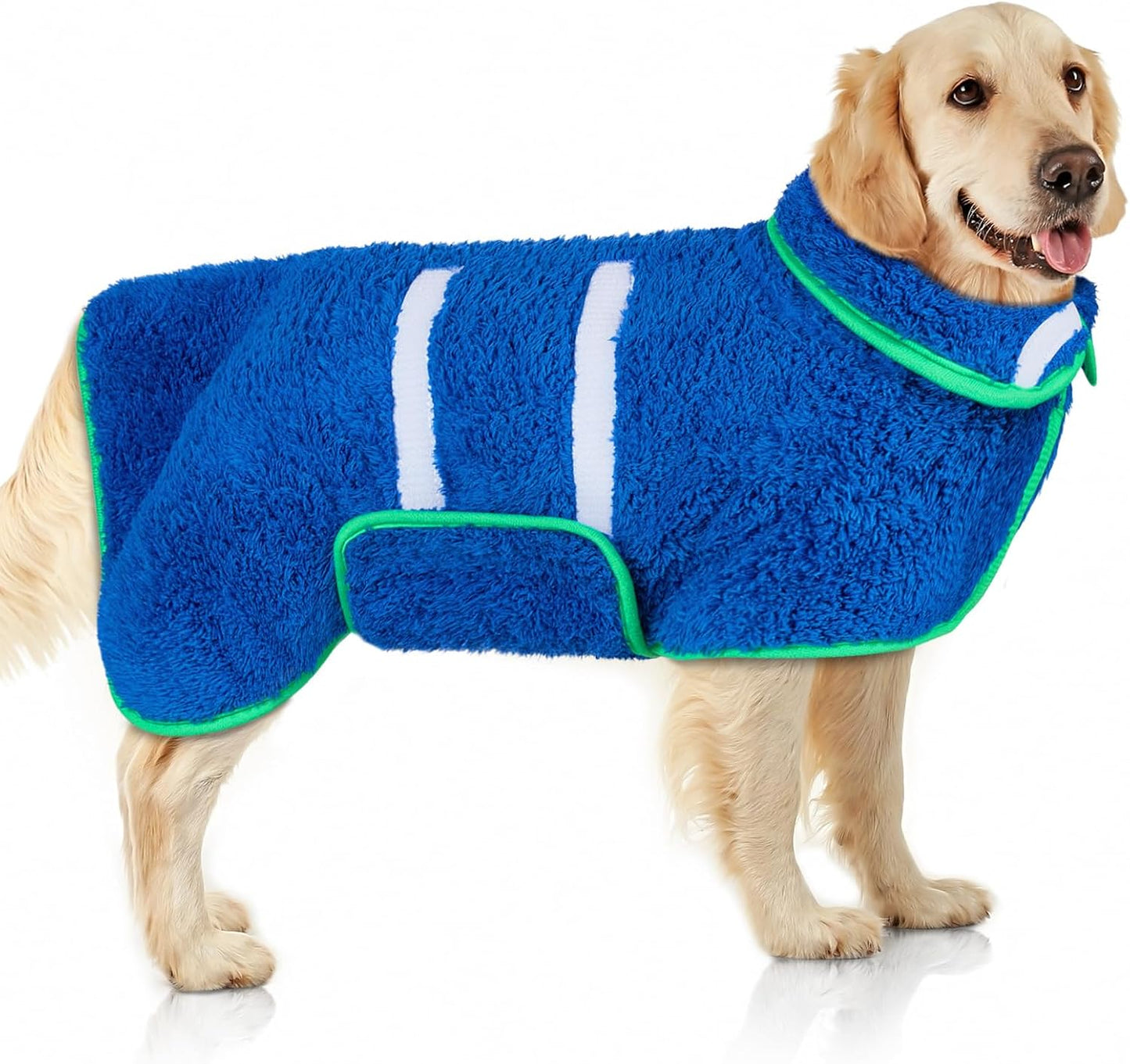 Dog Bathrobe Super Absorbent Dog Towels Large Quick Drying Robes for After Bath Soft Adjustable Warm Keeping Dogs Towel(S-XXL) - Image 15