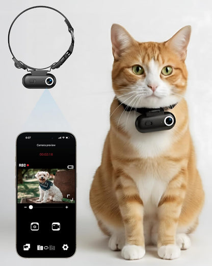Cat Camera Collar with Tracker Tag, 1080P HD Video Recording, Check Video on Phone APP, XS-Size Pet POV Cam for Cats & Small Dogs, Mini Body Cameras for PetsNo SD Card Included - Image 10