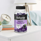 Airborne Elderberry + Zinc & Vitamin C Gummies For Adults, Immune Support Vitamin D & Zinc Gummies With Powerful Antioxidant Vitamins C D & E - 50 Gummies, Elderberry Flavor - Image 9