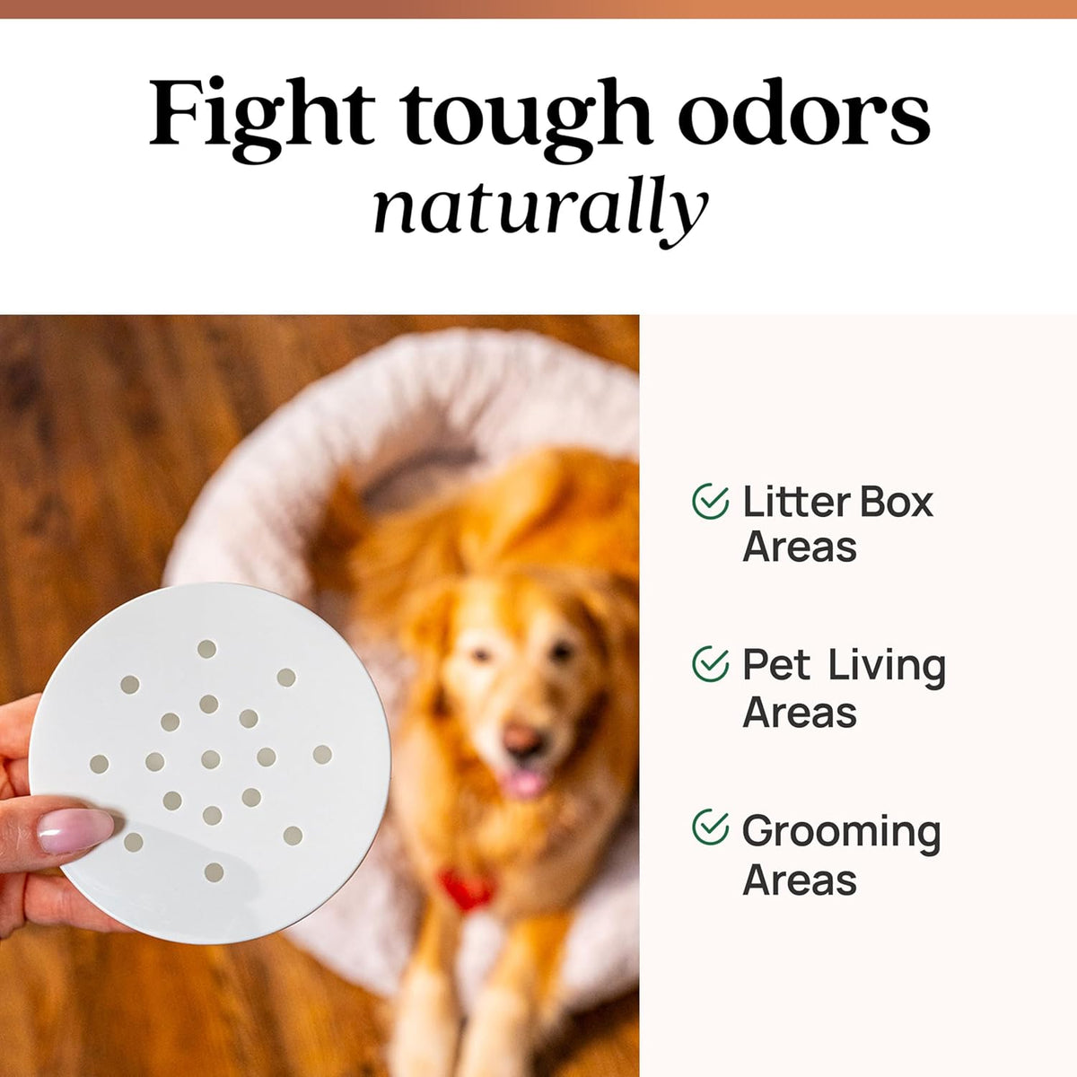 Azuna plant powered pet air freshener packaging showing cedarwood scent
