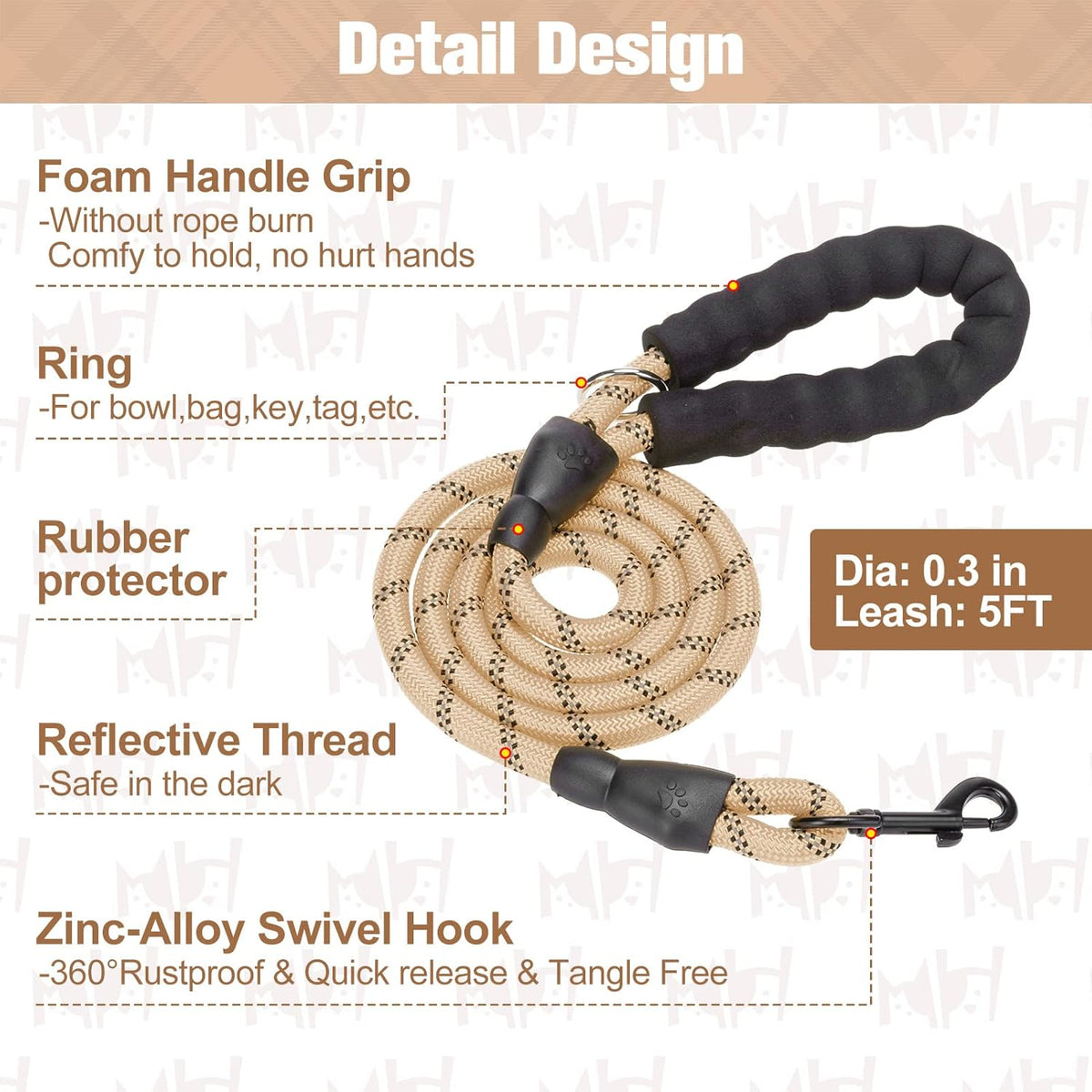 BEAUTYZOO beige plaid pet harness worn by a small puppy dog