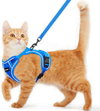 Cat Harness and Leash for Walking Escape Proof Soft Adjustable Cat Leash Breathable Comfortable Vest Easy to Wear Kitten Harness for Outdoor Travel (Black, S (7-12lb)) - Image 12