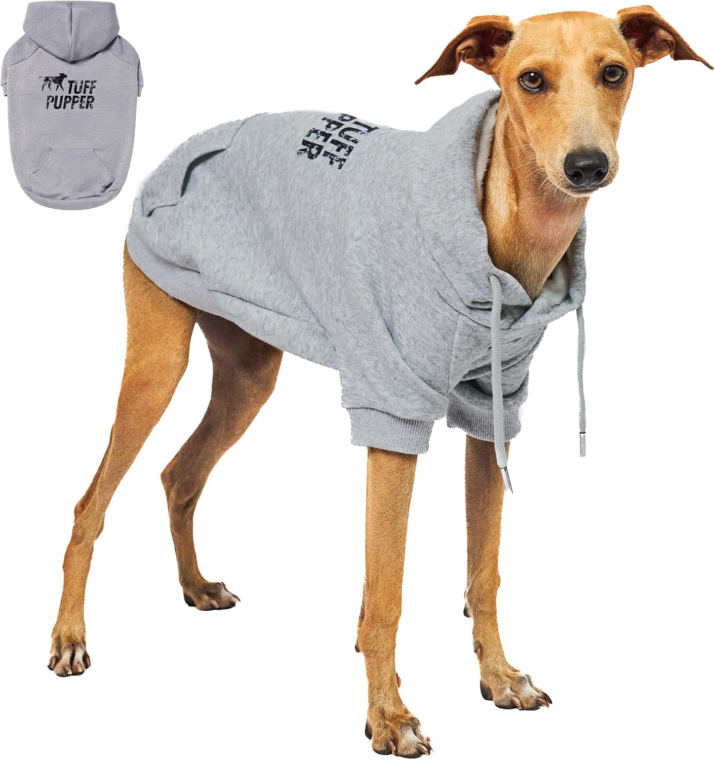 Tuff Pupper Dog Hoodie | Premium Quality Insulated Fabric | Ultra Soft Interior for Superior Comfort | Elastic Cuffs & Drawstring for Warmth | Stretch Fit Suitable for All Breeds (Teal, M) - Image 13
