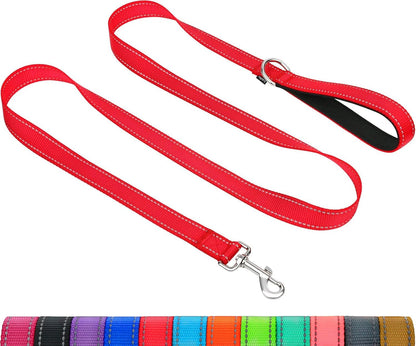Taglory Dog Leash for Small Dogs, Double-Sided Reflective for Night Walking, Neoprene Padded Handle, 3/4 inch by 6 ft, Lightweight for Small Medium Breeds up to 30 lbs, Black - Image 14