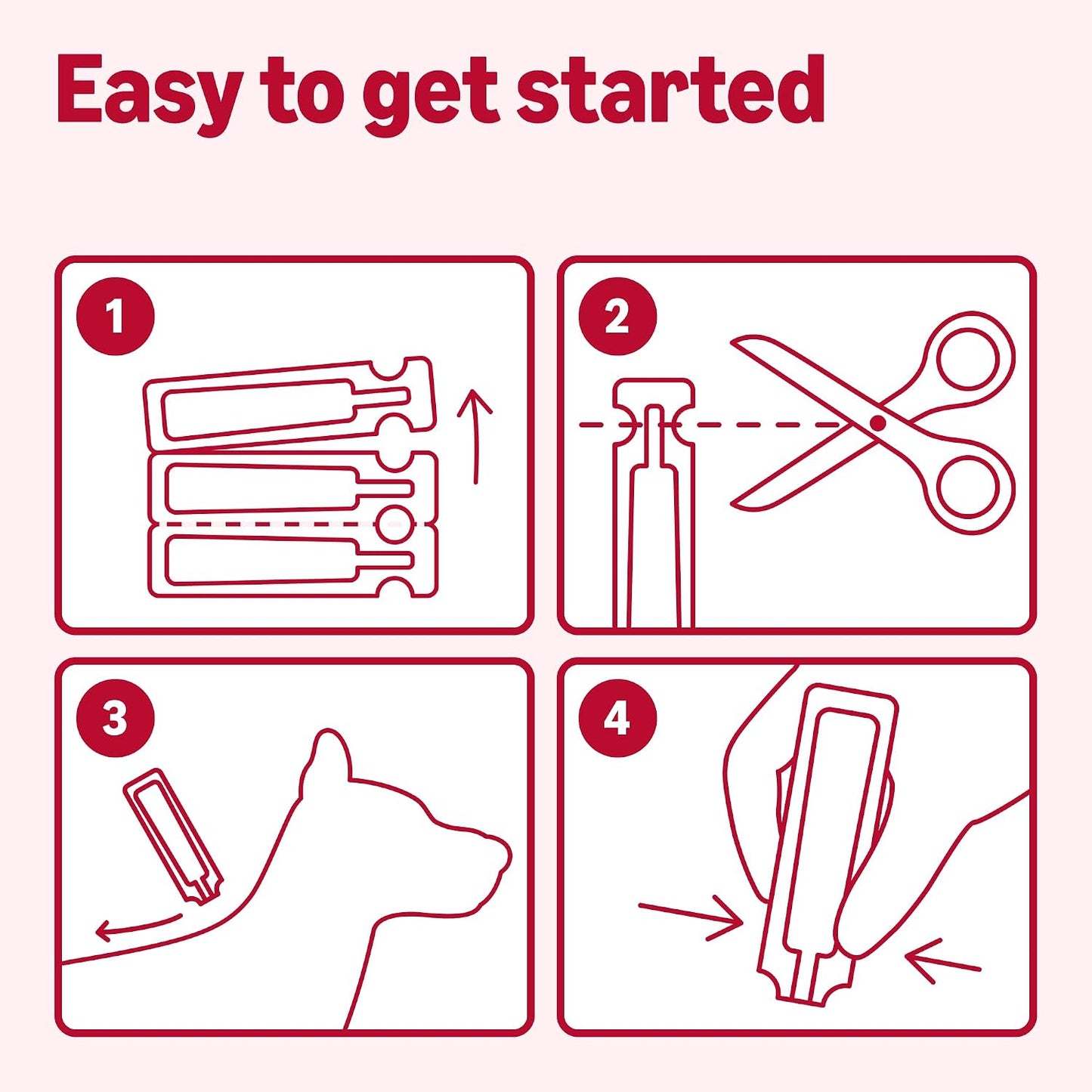Waterproof flea and tick drops box highlighting thirty day continuous protection details.