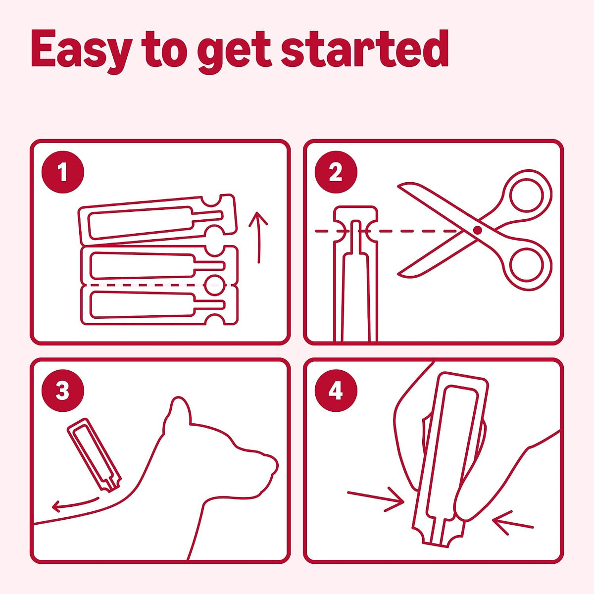 Waterproof flea and tick drops box highlighting thirty day continuous protection details.