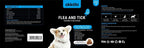 Authentic imported dog grooming and health supplement jar with chicken flavor label