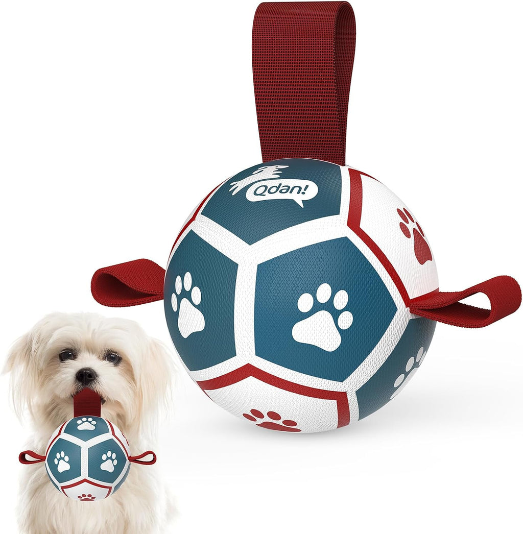 QDAN Dog Balls, World Cup Soccer Ball with Straps, Durable Herding Balls for Small Medium Pet, Puppy Birthday Gifts, Dog Water Toy, Pet Toys Puppy Ball (6 Inch) - Image 13