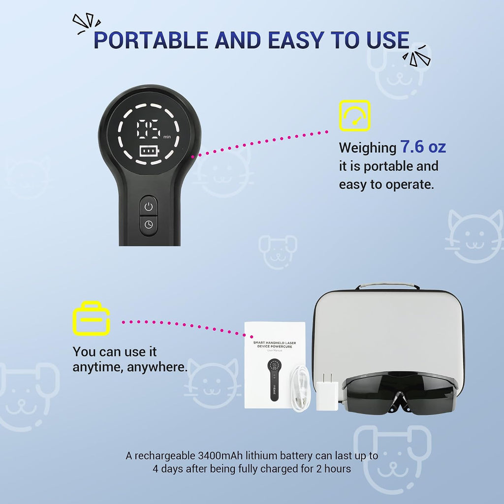 Mibest therapy device with included accessories and carry case