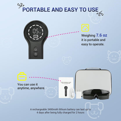 Mibest therapy device with included accessories and carry case