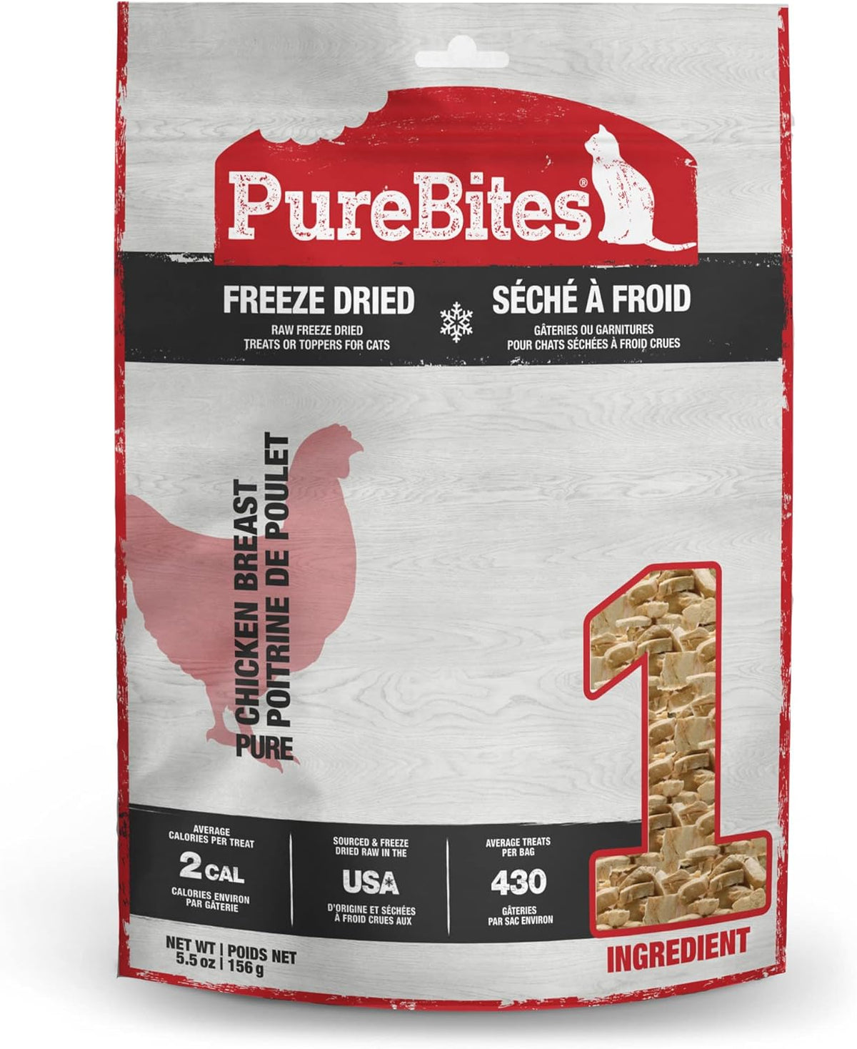 PureBites premium USA sourced cat treats container