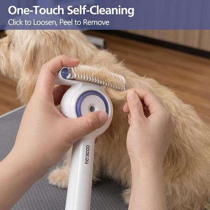 DDXCOOX three hundred and sixty degree rotating needle pet brush handle