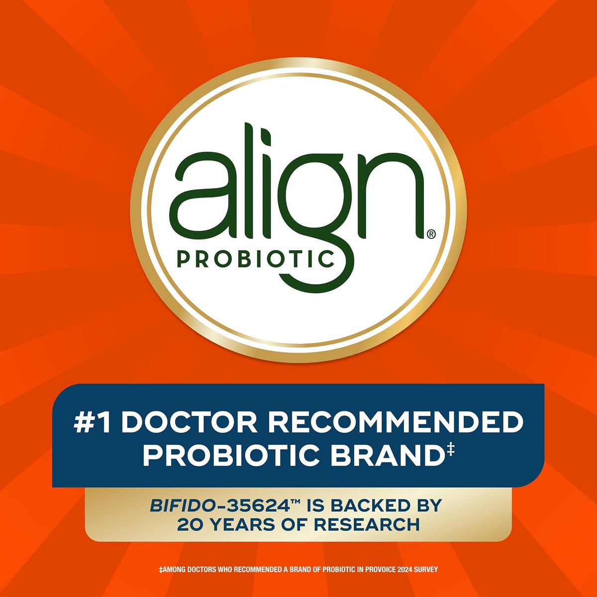 Align Probiotic daily digestive health capsules close up