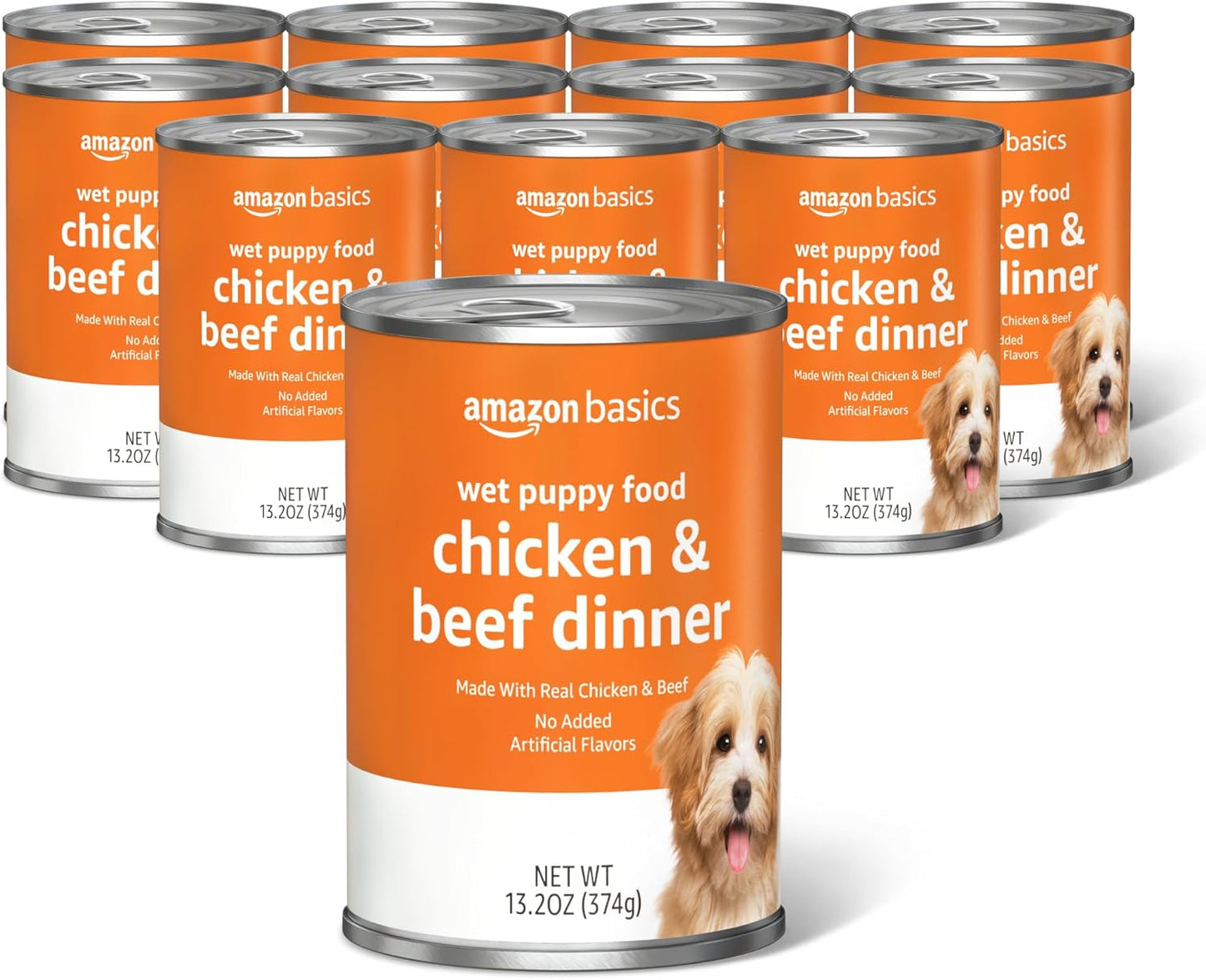Amazon Basics Chopped Ground Dinner Wet Dog Food Variety Pack, Filet Mignon Flavor and with Beef, Made with Natural Ingredients, 13.2oz Cans (Pack of 12) - Image 9