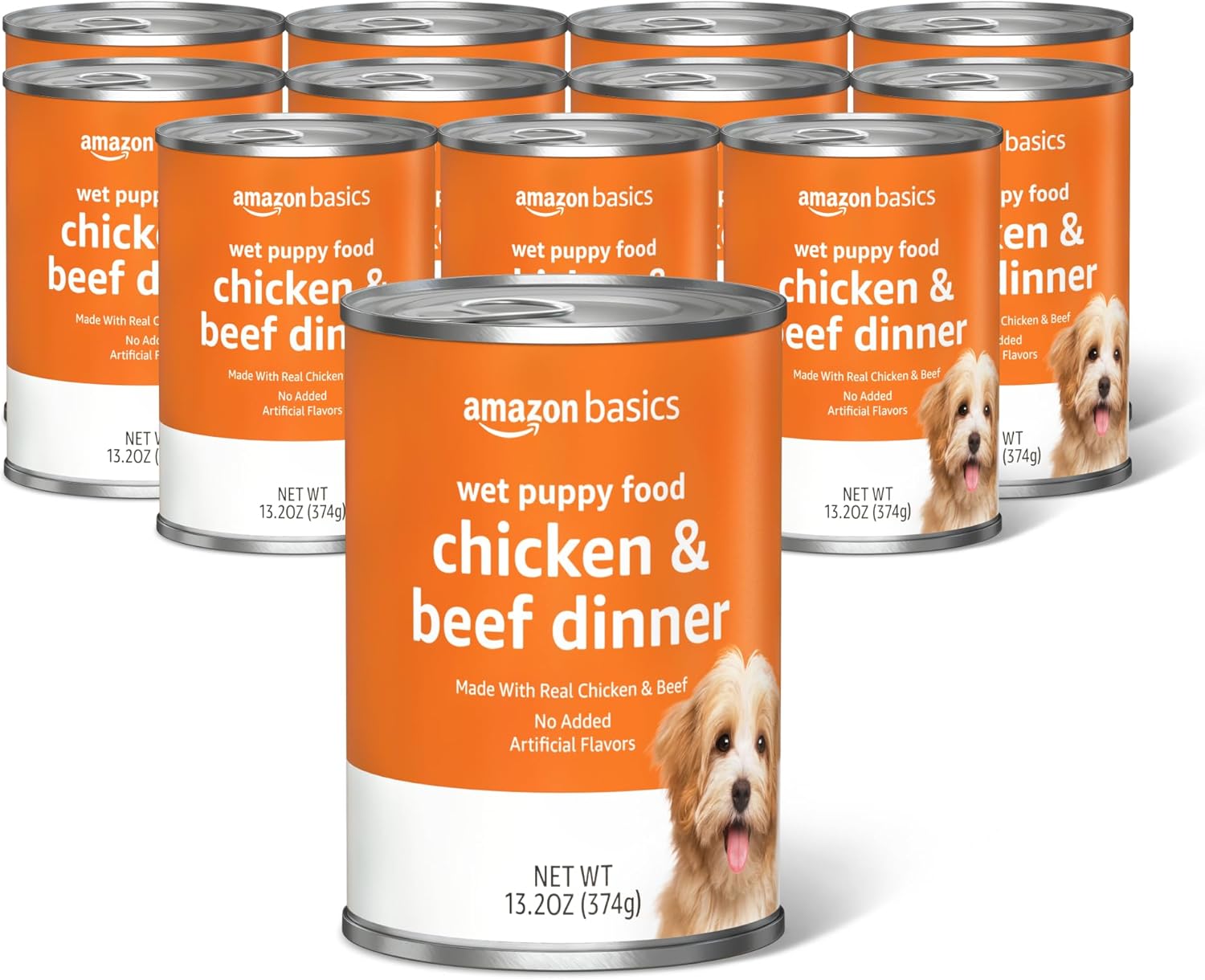 Amazon Basics Chopped Ground Dinner Wet Dog Food Variety Pack, Filet Mignon Flavor and with Beef, Made with Natural Ingredients, 13.2oz Cans (Pack of 12) - Image 9