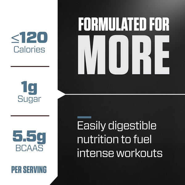 Dymatize whey protein isolate powder texture and scoop display