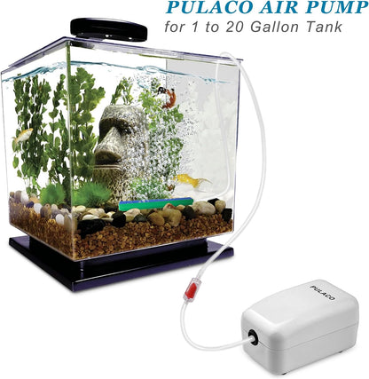 Pulaco aquarium pump showing compact design for small tanks