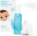 Frida Baby NoseFrida Saline Mist Nasal Inhaler front view package showing the sterile saline bottle and baby mask.