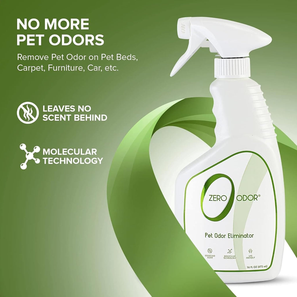Zero Odor 16 fluid ounce trigger spray bottle label details
