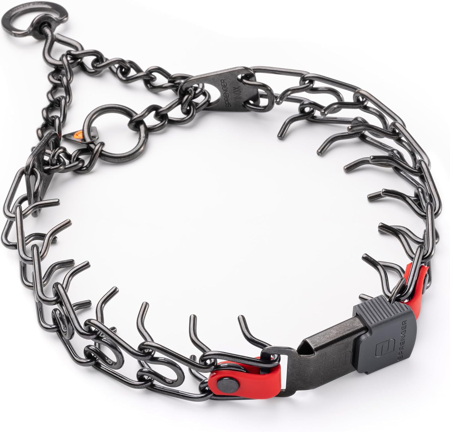 Herm Sprenger Prong Collar 3.0 mm Quick Release with Short Links & Swivel for Easy Use & Biothane Insert | Black Stainless Steel Dog Training Pinch Collar for Dogs, 20in (Necks up to 16-17in) (Black) - Image 11
