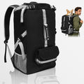 ZIPOWEY dog carrier backpack front view in solid black color showcasing the premium honeycomb mesh panel and robust zipper enclosures.
