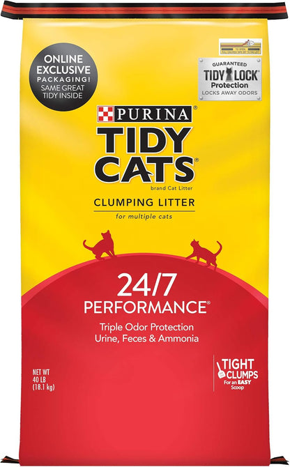 Purina Tidy Cats LightWeight4-In-1 Strength Multi-Cat, Odor control, Clumping, 99.9 Percent Dust Free Cat Litter - 17 lb. Box - Image 15