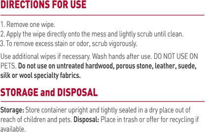 Close-up of the dispensing cap on the Nature's Miracle cat litter box scrubbing wipes container.